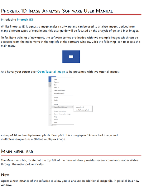 Phoretix 1D User Manual